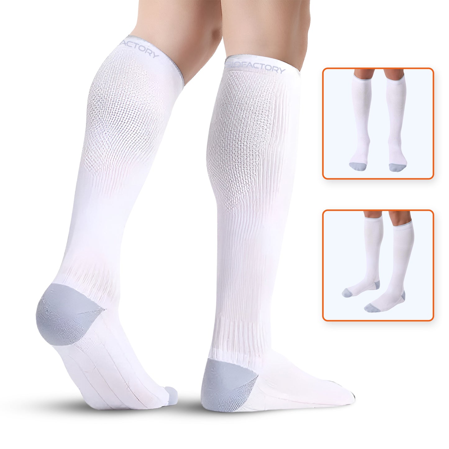 Physio Factory Sports Compression Socks 20-30 mmHg for Men and Women