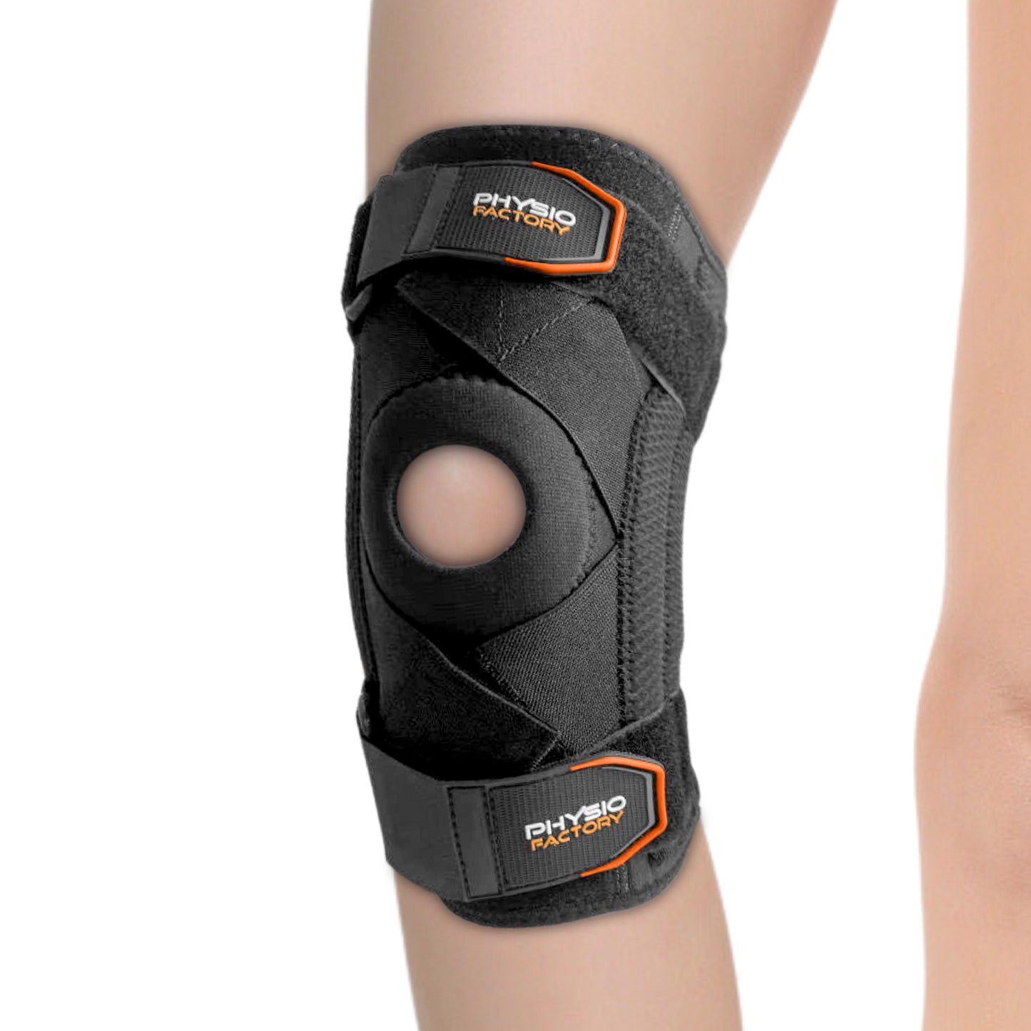 Physio Factory Knee Support Brace for Meniscus Tear: Flexible Lateral Support, Comfort for Sports Activities