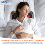 Physio Factory Portable Rechargeable Massage Pillow.