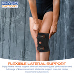 Physio Factory Knee Support Brace for Meniscus Tear: Flexible Lateral Support, Comfort for Sports Activities