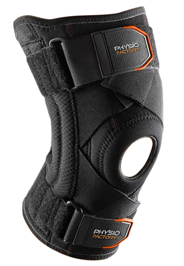 Physio Factory Knee Support Brace for Meniscus Tear: Flexible Lateral Support, Comfort for Sports Activities